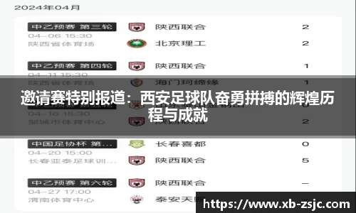 邀请赛特别报道：西安足球队奋勇拼搏的辉煌历程与成就