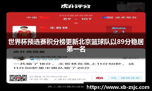 世界杯预选赛积分榜更新北京篮球队以89分稳居第一名